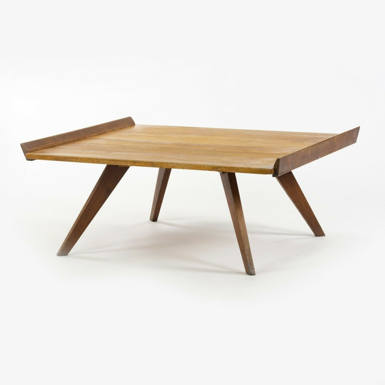 SOLD 1947 George Nakashima for Knoll Associates N10 Coffee Table in Birch and Walnut