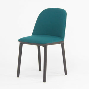 2019 Vitra Softshell Side Chair w/ Teal Blue Fabric by Ronan & Erwan Bouroullec