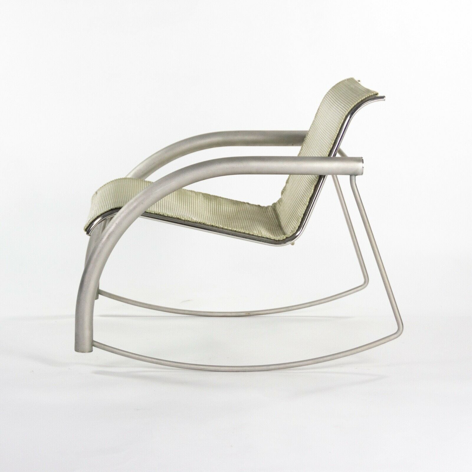 Prototype Richard Schultz 2002 Collection Stainless Steel & Mesh Rocking Chair