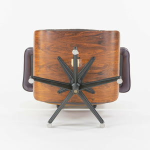 SOLD 1980s Herman Miller Eames Lounge Chair and Ottoman 670 and 671 Purple Leather