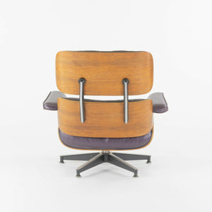 SOLD 1980s Herman Miller Eames Lounge Chair and Ottoman 670 and 671 Purple Leather