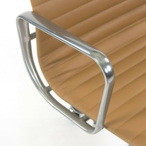 SOLD Herman Miller Eames Aluminum Group Management Desk Chair Tan Leather