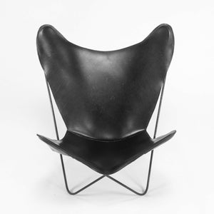 1950s Leather Butterfly Chair by Jorge Ferrari Hardoy Bonet & Kurchan for Knoll