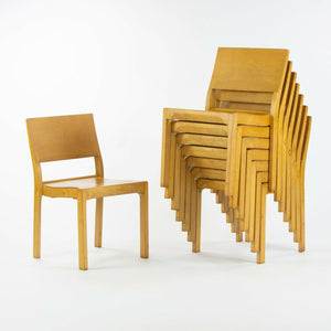 SOLD 1951 Set of 8 Alvar Aalto No. 611 Stacking Dining Chairs by Artek of Finland