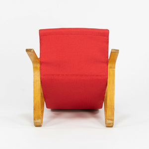 SOLD 1950s Eero Saarinen Knoll Grasshopper Lounge Chair w/ New Red Knoll Upholstery