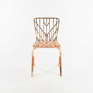 SOLD David Adjaye for Knoll Studio Washington Skeleton Dining Chair w/ Copper Finish