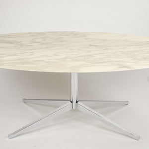 SOLD 2007 Florence Knoll 78in Arabescato Marble Dining Conference Table