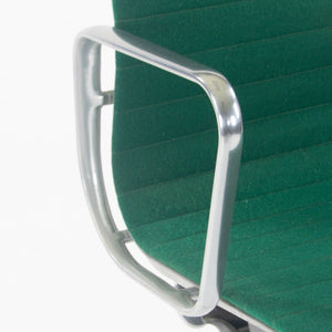 SOLD 1984 Herman Miller Eames Aluminum Group Management Desk Chair with Green Fabric