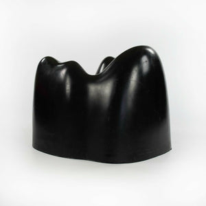 1970s Wendell Castle Molar Chair in Black Fiberglass by Northern Plastics of Syracuse