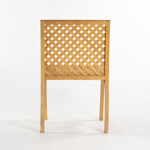 SOLD Prototype Dining Chair Designed by Richard Schultz c. 1985 Wooden Outdoor Chair