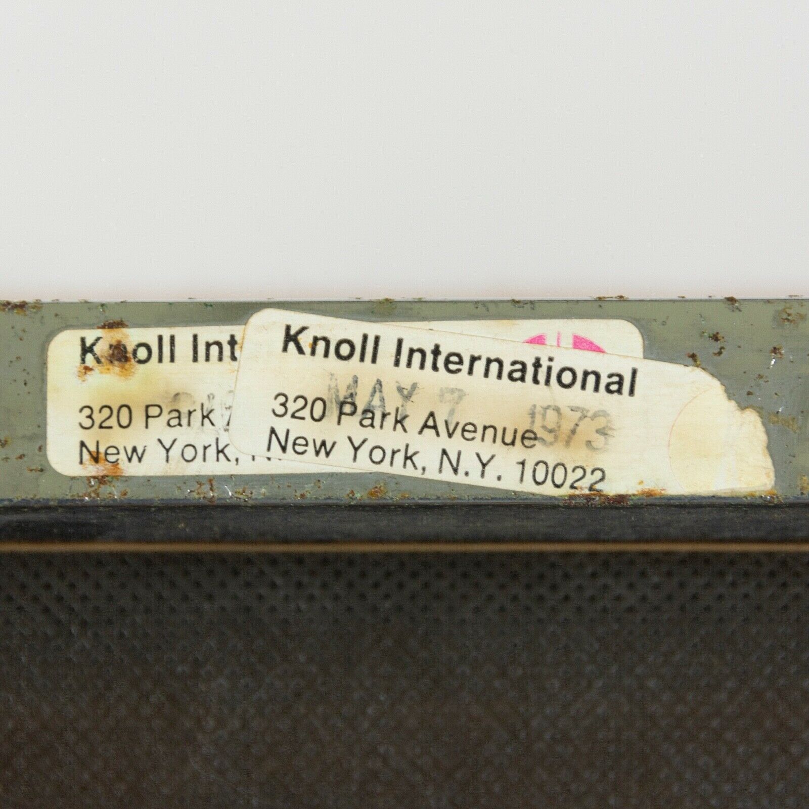 1973 Florence Knoll International Slipper Lounge Chair Brown/Burnt Orange Fabric