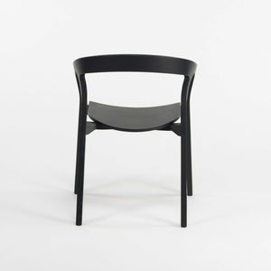 SOLD Pair Nitzan Cohen for Mattiazzi He Said/She Said MC1 Chairs Solid Black Ash Wood