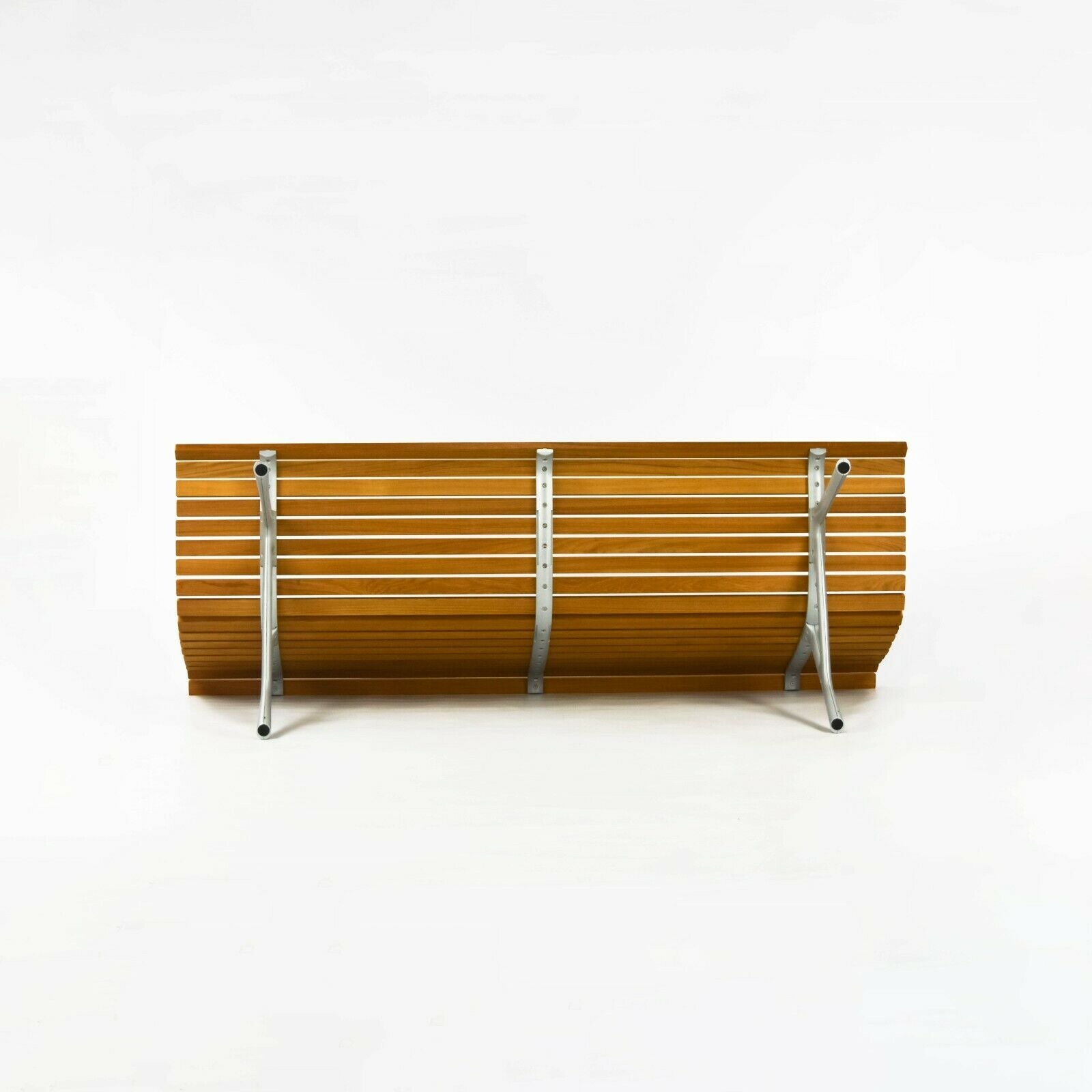 2010s Alias Teak Outdoor Three Seat Bench / Settee in Cast Aluminum by Alberto Meda