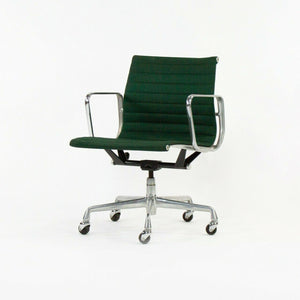 SOLD 1990 Herman Miller Eames Aluminum Group Management Desk Chair in Green Fabric