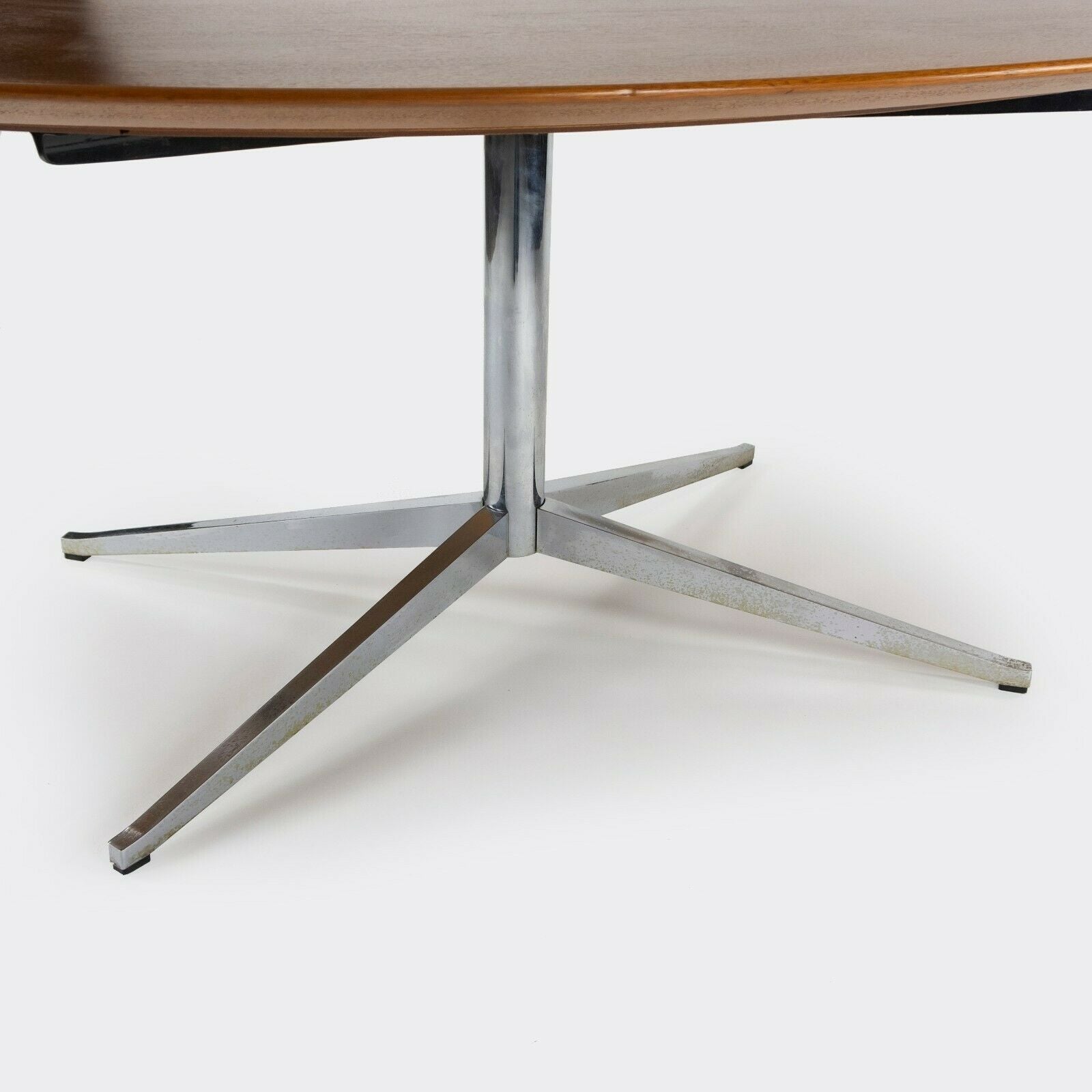 SOLD 1960s Florence Knoll International 78 inch Walnut Dining Table Newly Refinished