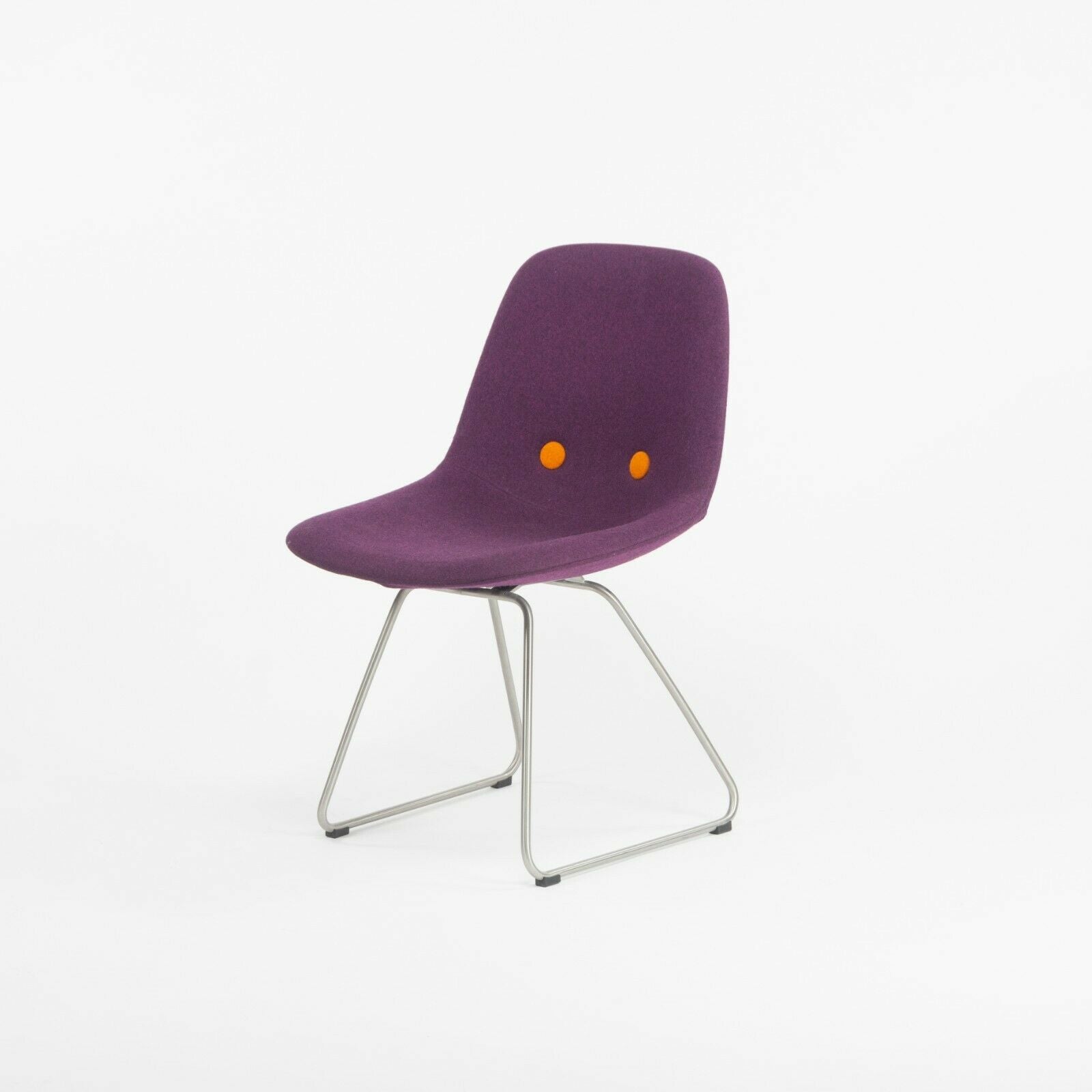 SOLD Set of 6 Erik Jorgensen EJ 2 Eyes Chair by Foersom + Hiort-Lorenzen in Purple