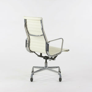 SOLD Herman Miller Eames Aluminum Group Executive High Back Desk Chair White Leather