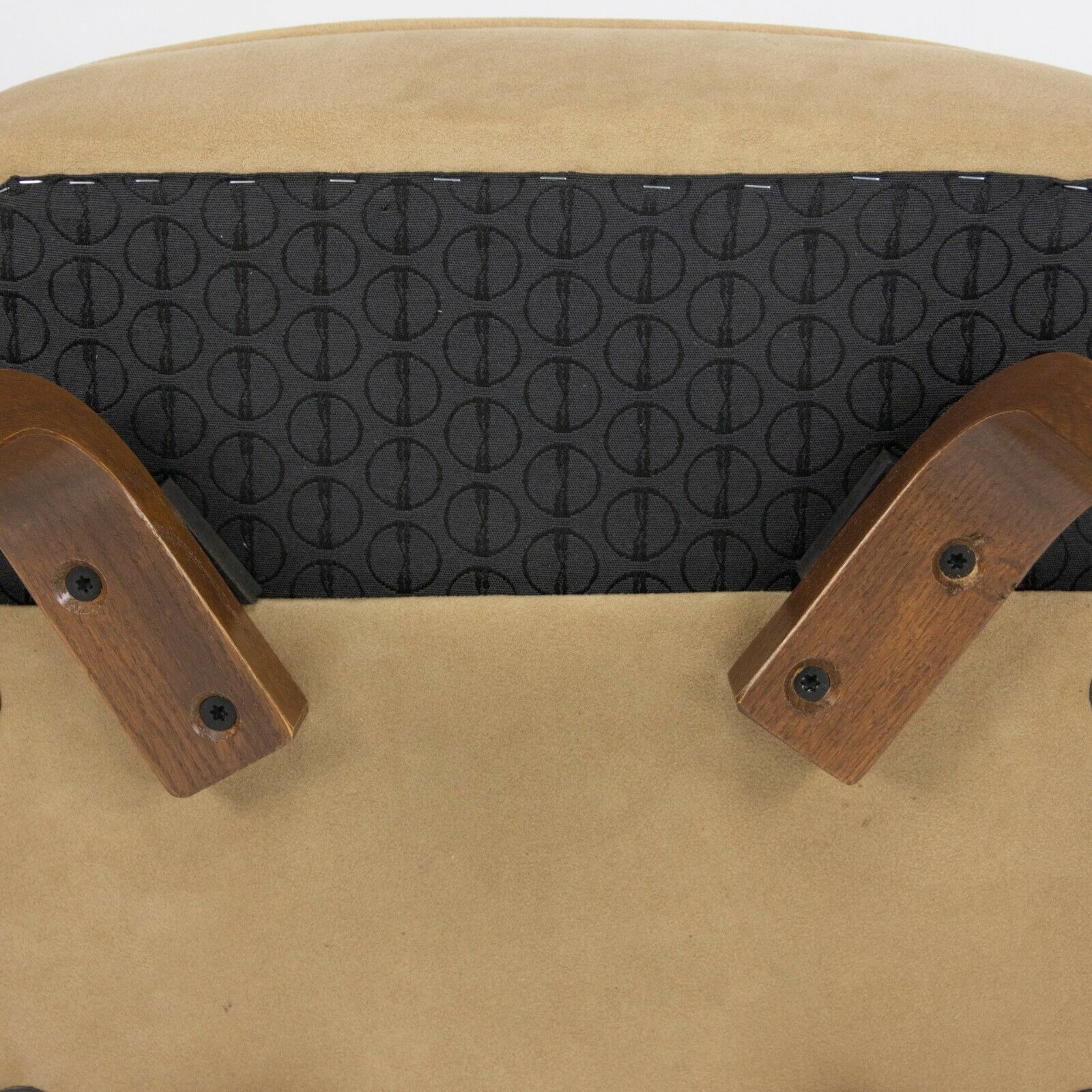 SOLD Eero Saarinen for Knoll 2020 Executive Arm Chair with Tan Suede & Wood Legs