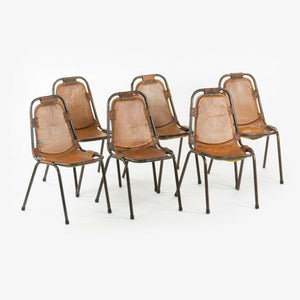 1960s Dal Vera Stacking Chairs for Charlotte Perriand Les Arcs Resort Set of 6