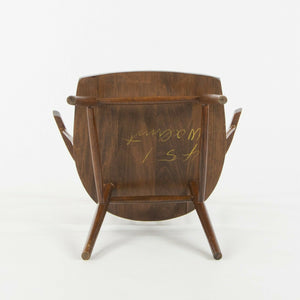 SOLD 1947 Pair of George Nakashima for Knoll N19 Straight Chairs with Dark Walnut Finish
