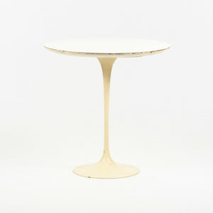 SOLD 1960s Vintage Eero Saarinen For Knoll 20 Inch Tulip Side Table White Laminate