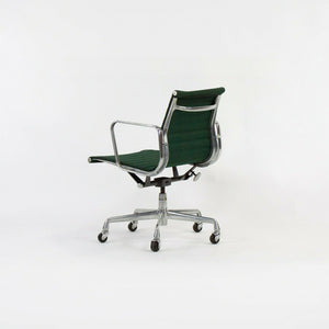 SOLD 1990 Herman Miller Eames Aluminum Group Management Desk Chair in Green Fabric