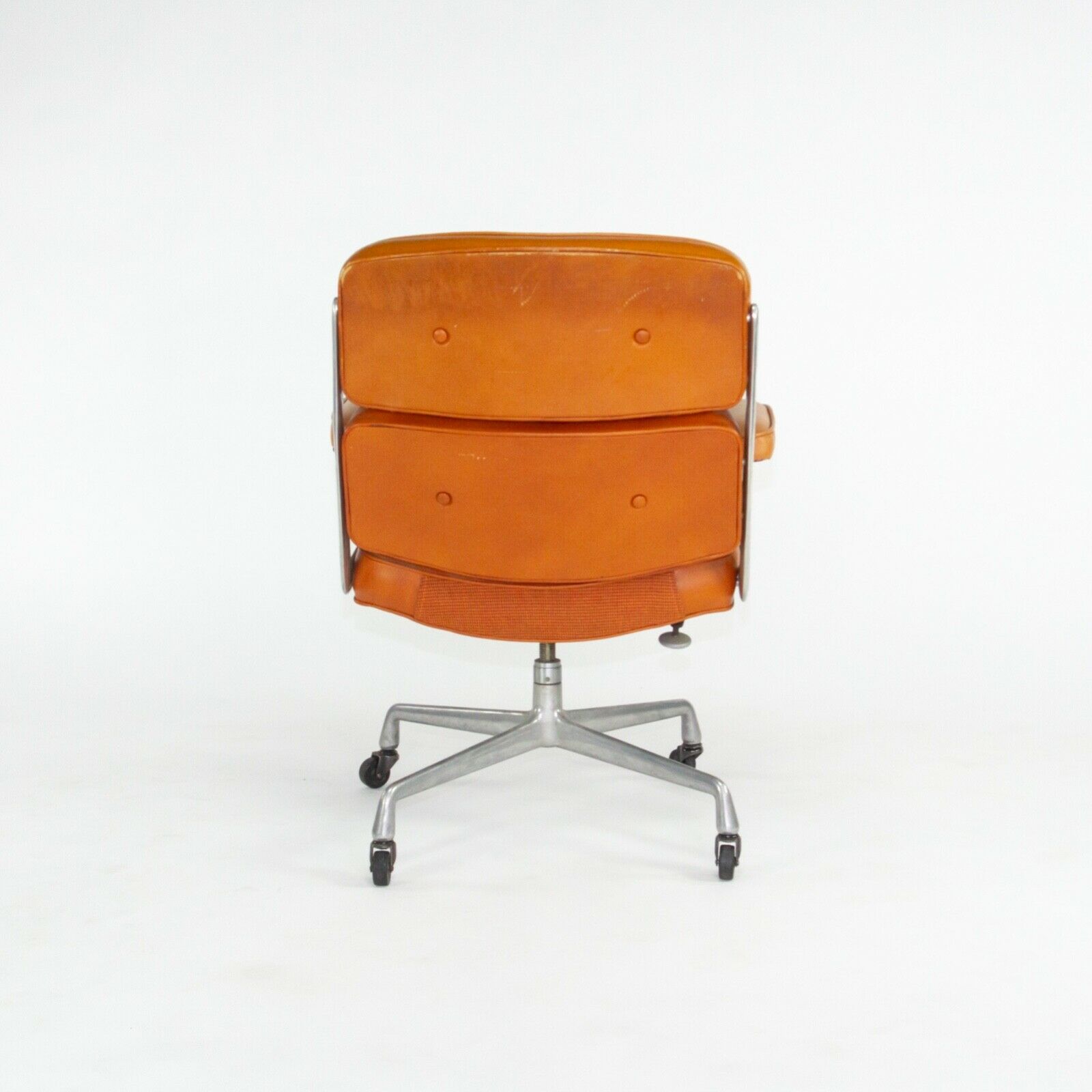 SOLD 1978 Herman Miller Eames Time Life Desk Chair in Cognac Leather Multiple Available