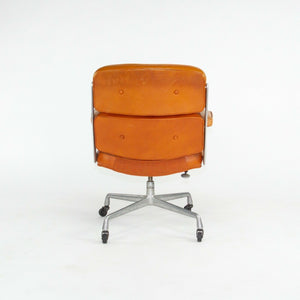 SOLD 1978 Herman Miller Eames Time Life Desk Chair in Cognac Leather Multiple Available