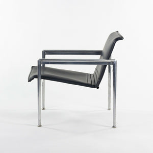 SOLD 1966 Collection Prototype Richard Schultz Polished Aluminum Leather Lounge Chair