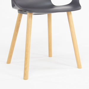 2018 Jasper Morrison for Vitra HAL Armchair with Black Seat and Oak Wood Legs