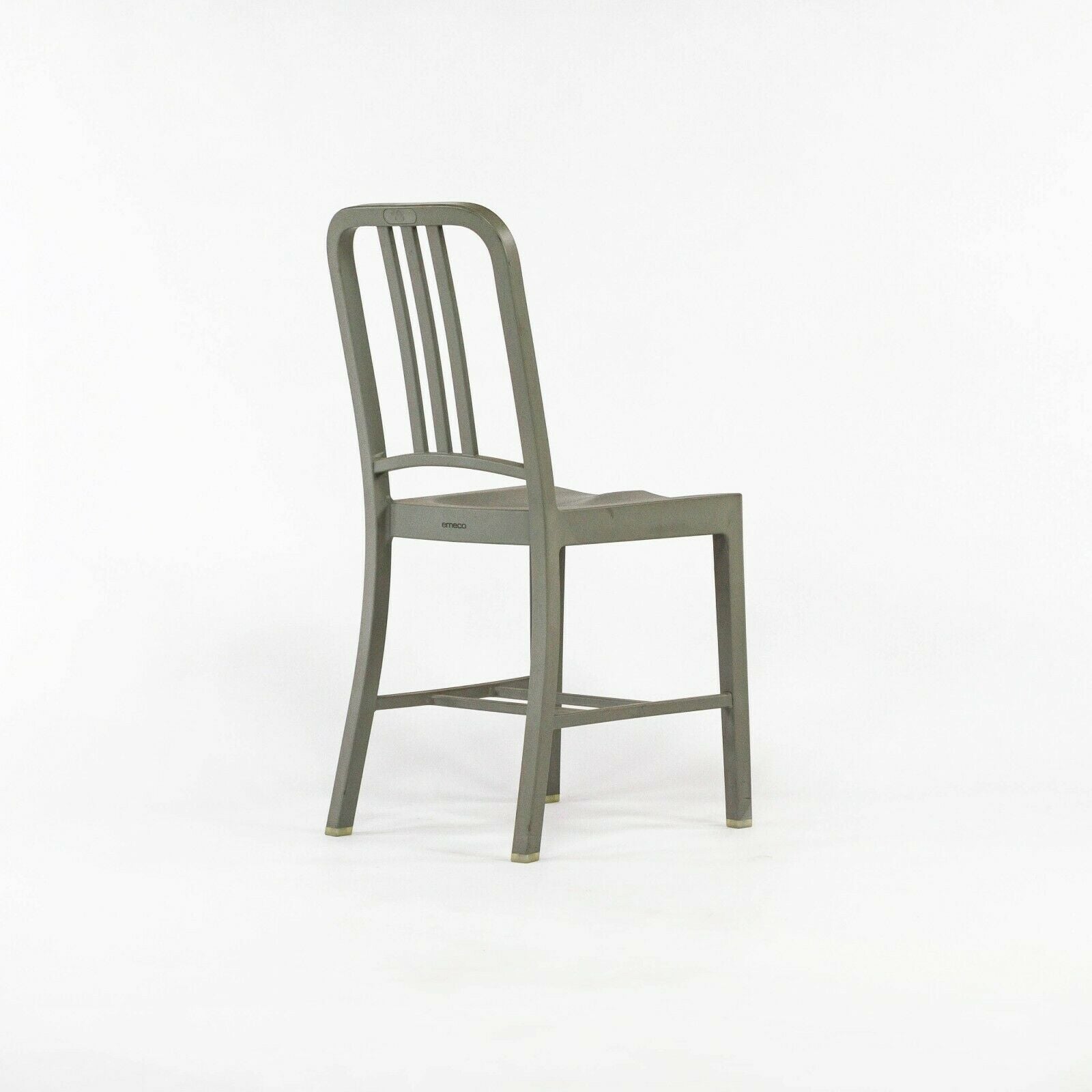 SOLD Emeco Coca-Cola 111 Navy Chair in Flint Gray Made From Recycled Plastic Bottles
