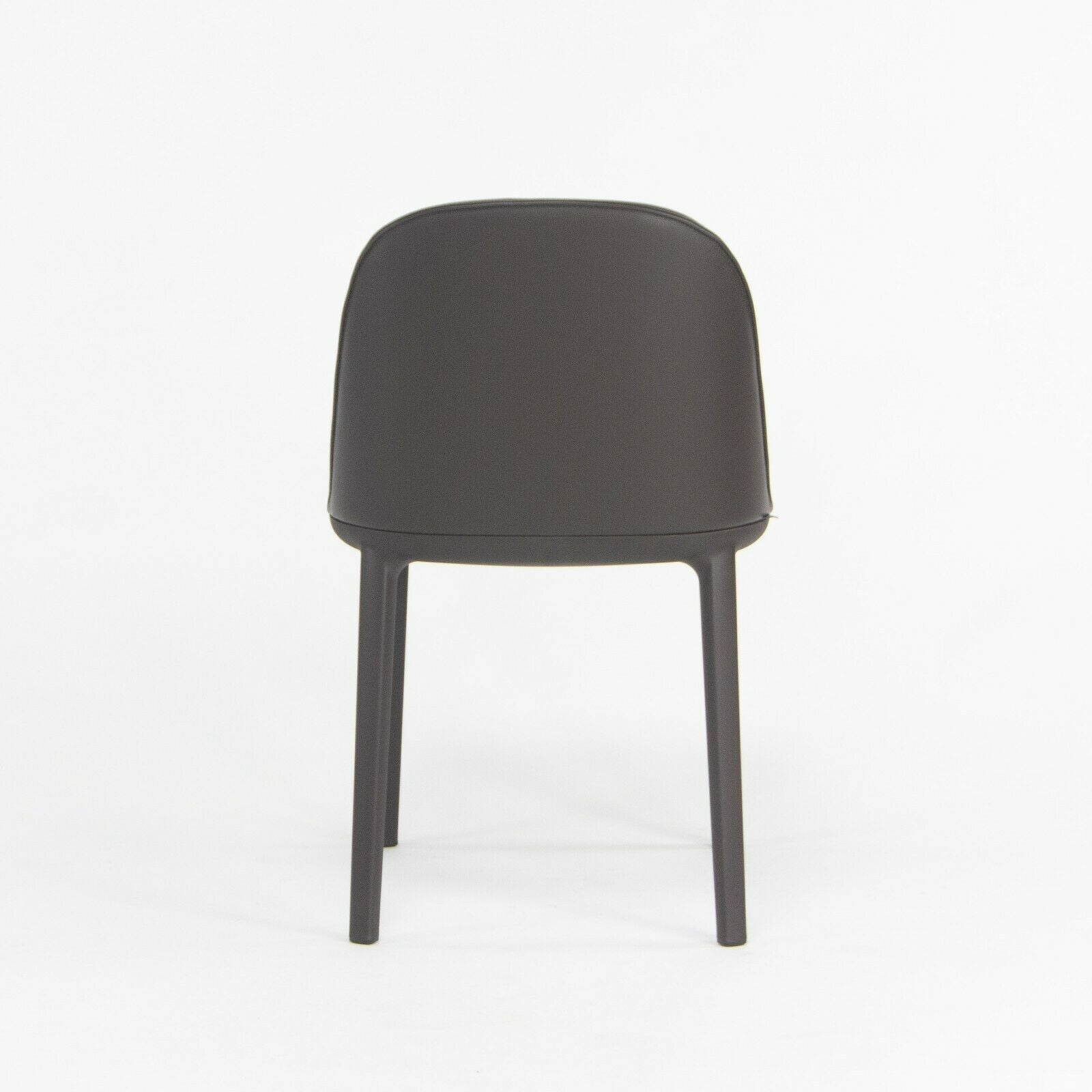 2019 Vitra Softshell Side Chair w Dark Brown Leather by Ronan & Erwan Bouroullec