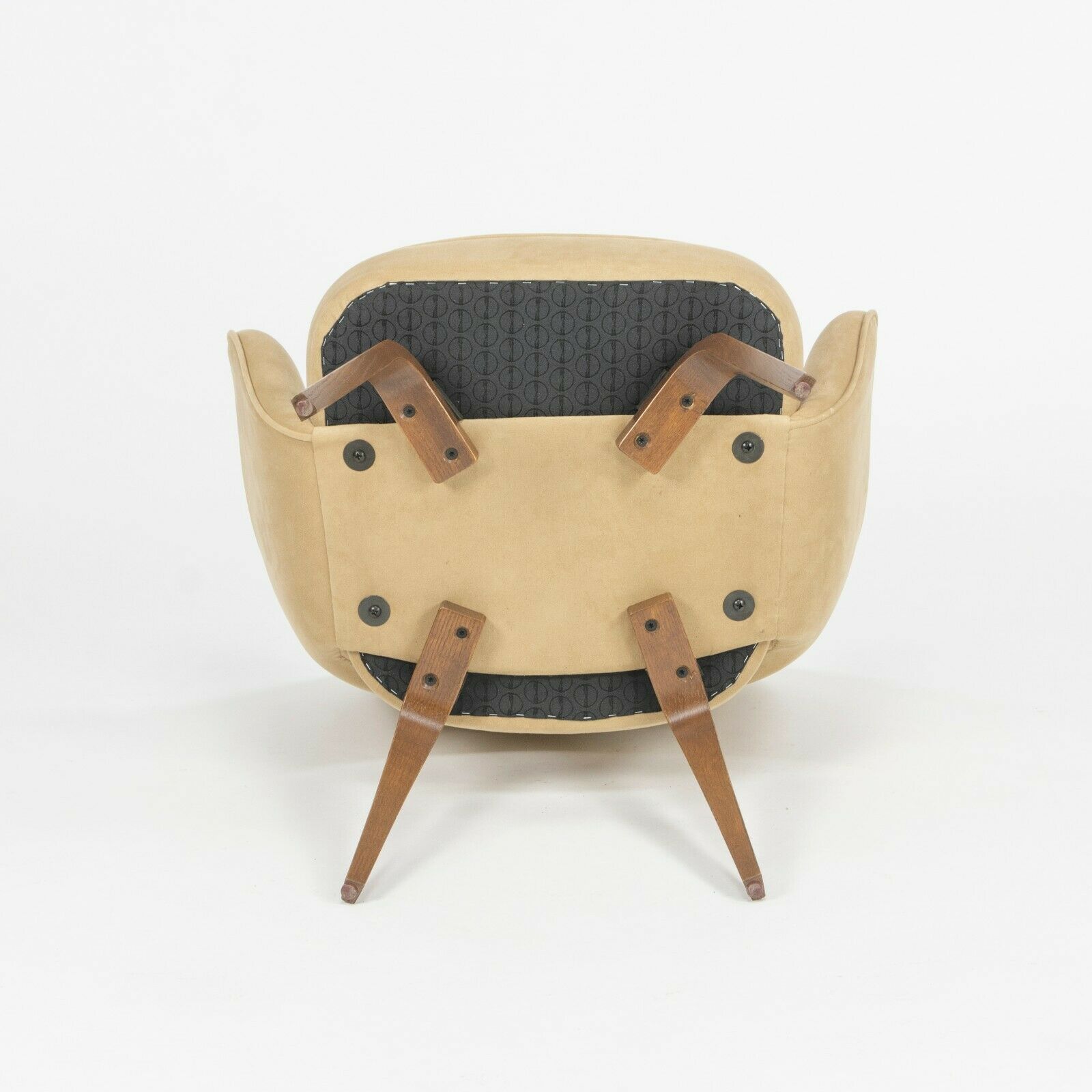 SOLD Eero Saarinen for Knoll 2020 Executive Arm Chair with Tan Suede & Wood Legs