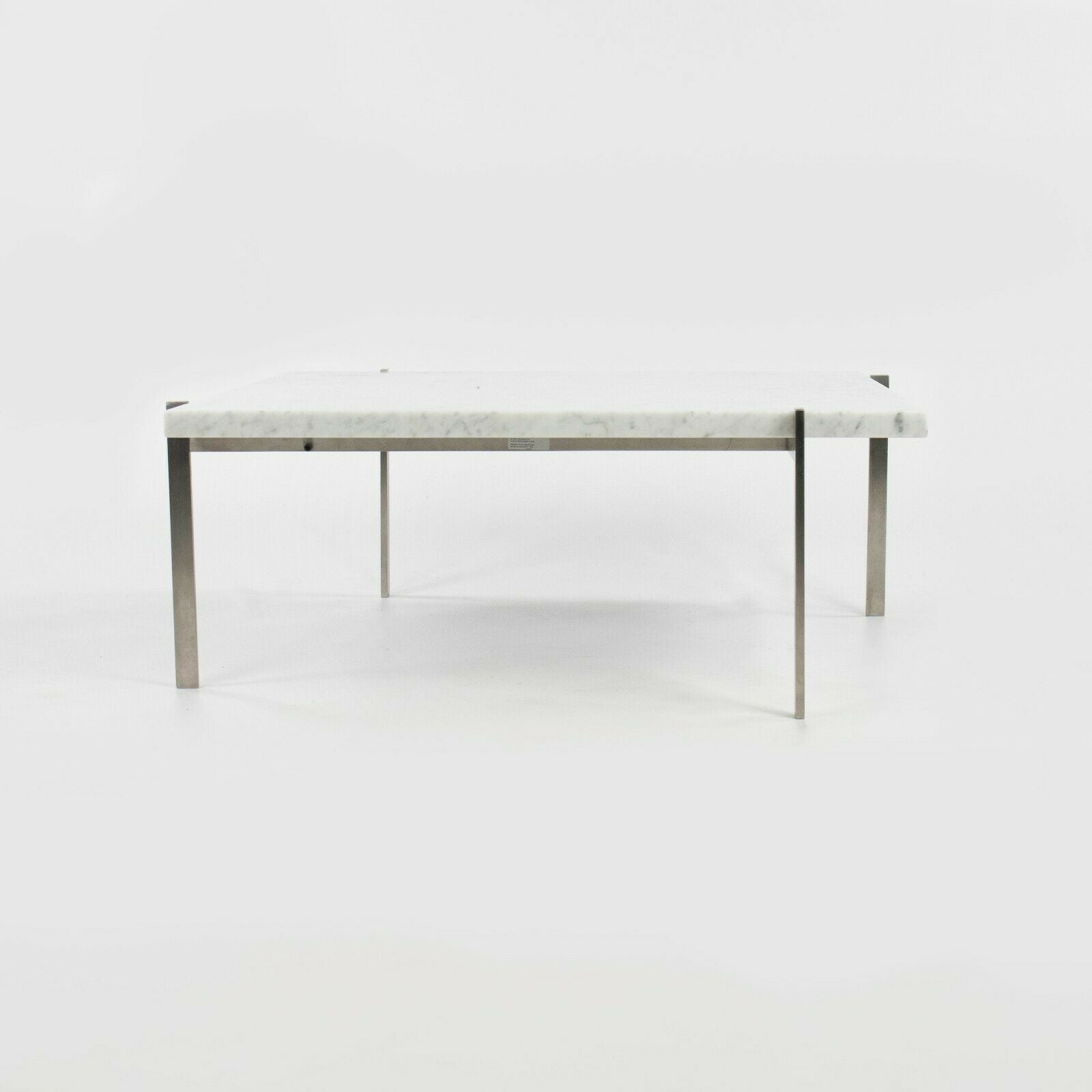 2007 Poul Kjaerholm for Fritz Hansen PK61 Stainless Steel & Marble Coffee Table