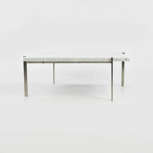 2007 Poul Kjaerholm for Fritz Hansen PK61 Stainless Steel & Marble Coffee Table