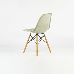 SOLD 2010s Eames Modernica Case Study Natural Fiberglass Side Shell Chair with Dowel Base