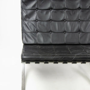 SOLD 1950s Museum Quality Knoll Mies Van Der Rohe Barcelona Chairs Stainless Pair