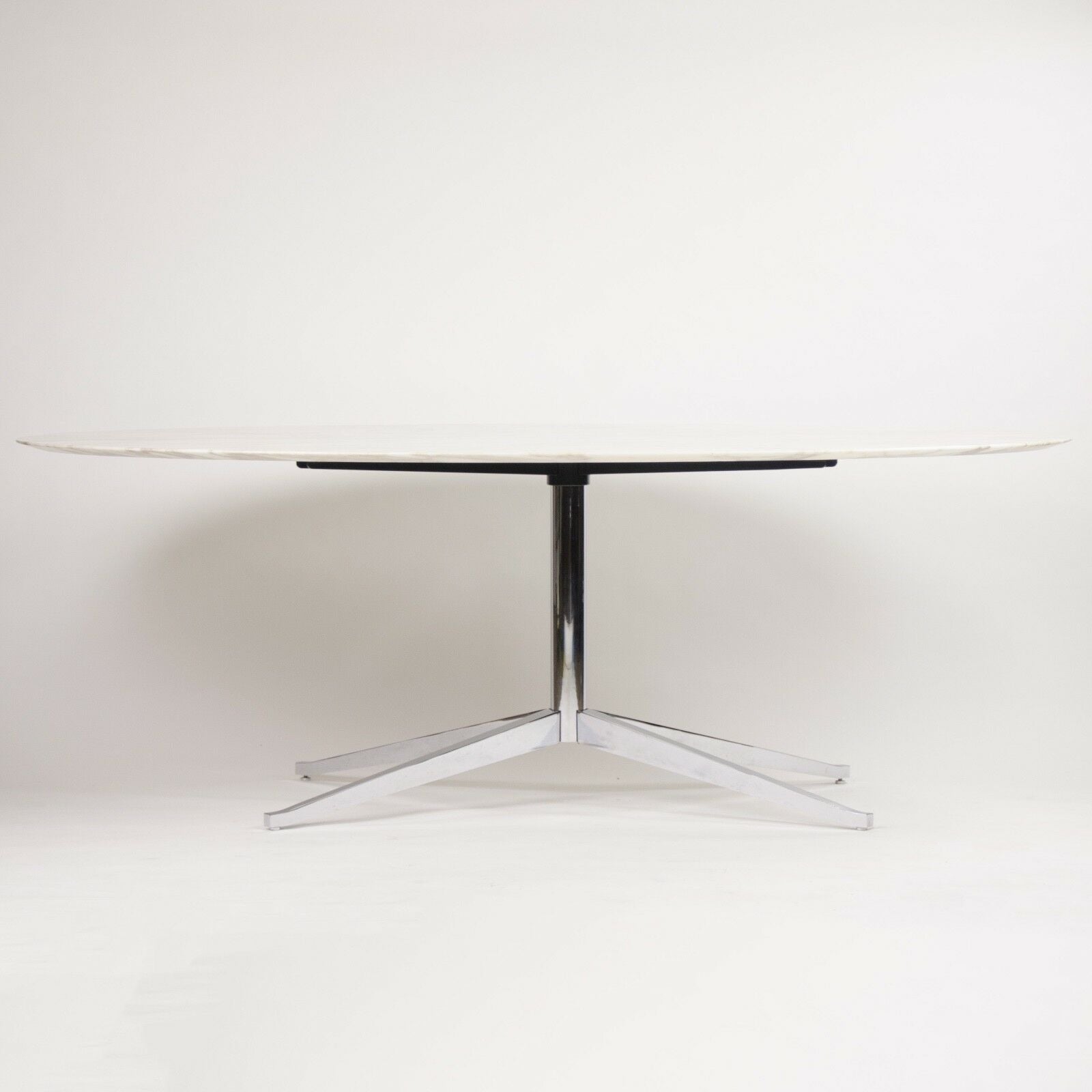 SOLD 2007 Florence Knoll 78in Arabescato Marble Dining Conference Table
