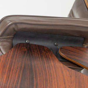 SOLD C. 1961 Herman Miller Eames Lounge Chair and Ottoman 670 and 671 Brown Leather