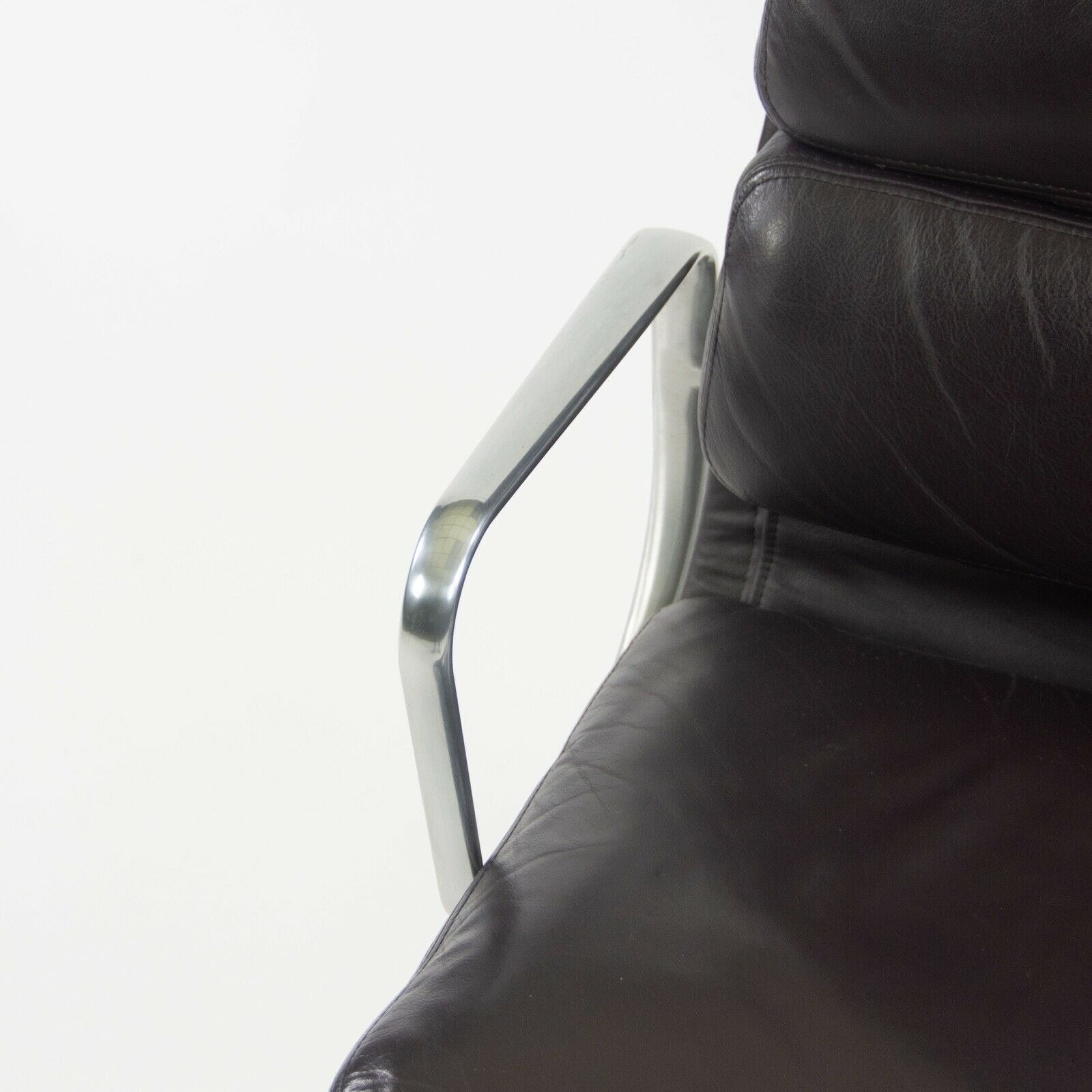SOLD 1996 Eggplant Eames Herman Miller High Back Soft Pad Aluminum Group Chair