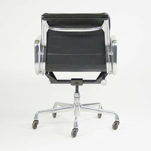 SOLD 2001 Eames Herman Miller Soft Pad Aluminum Group Desk Chair Black Leather 12x