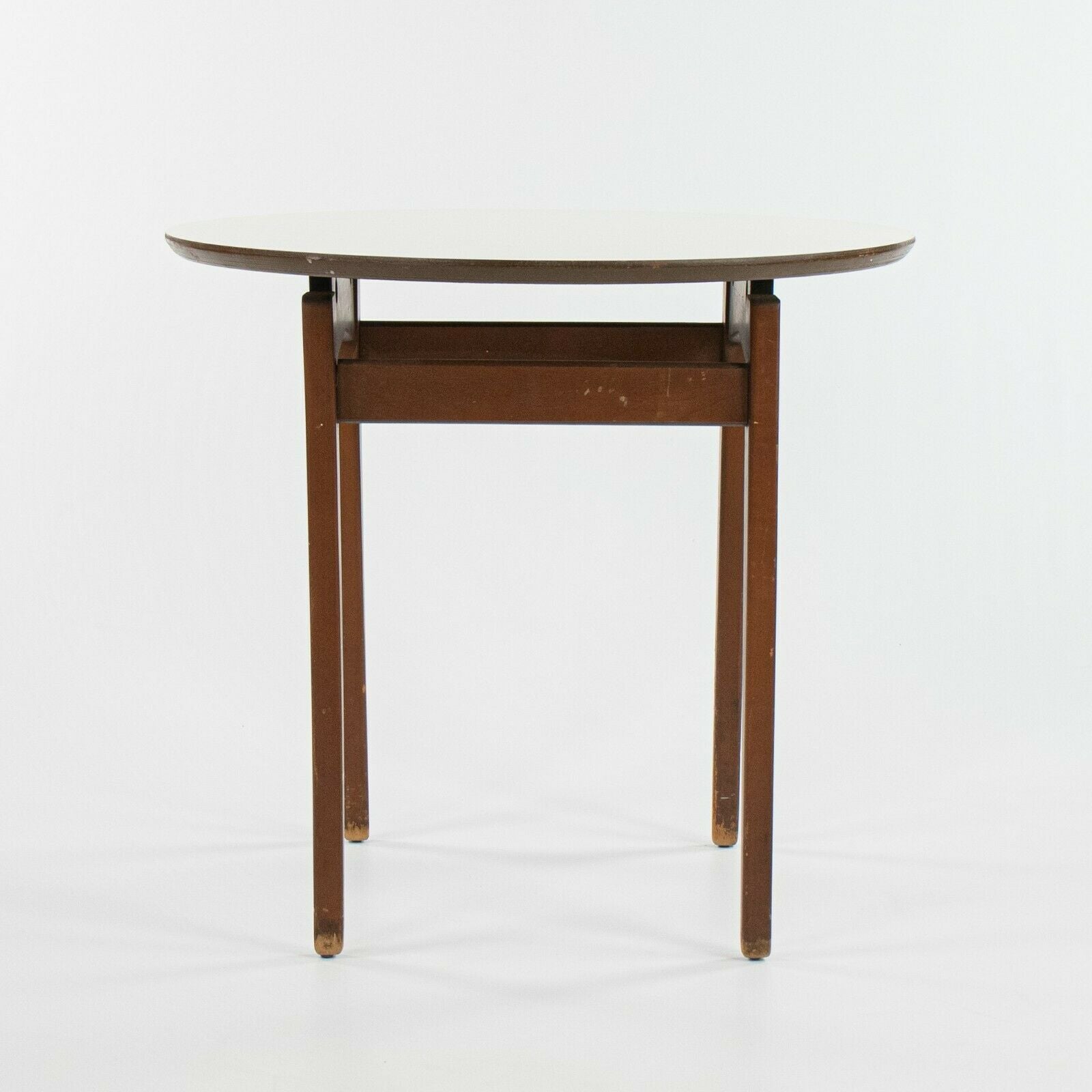 1960s Jens Risom Design Inc Walnut & Laminate End / Side Table