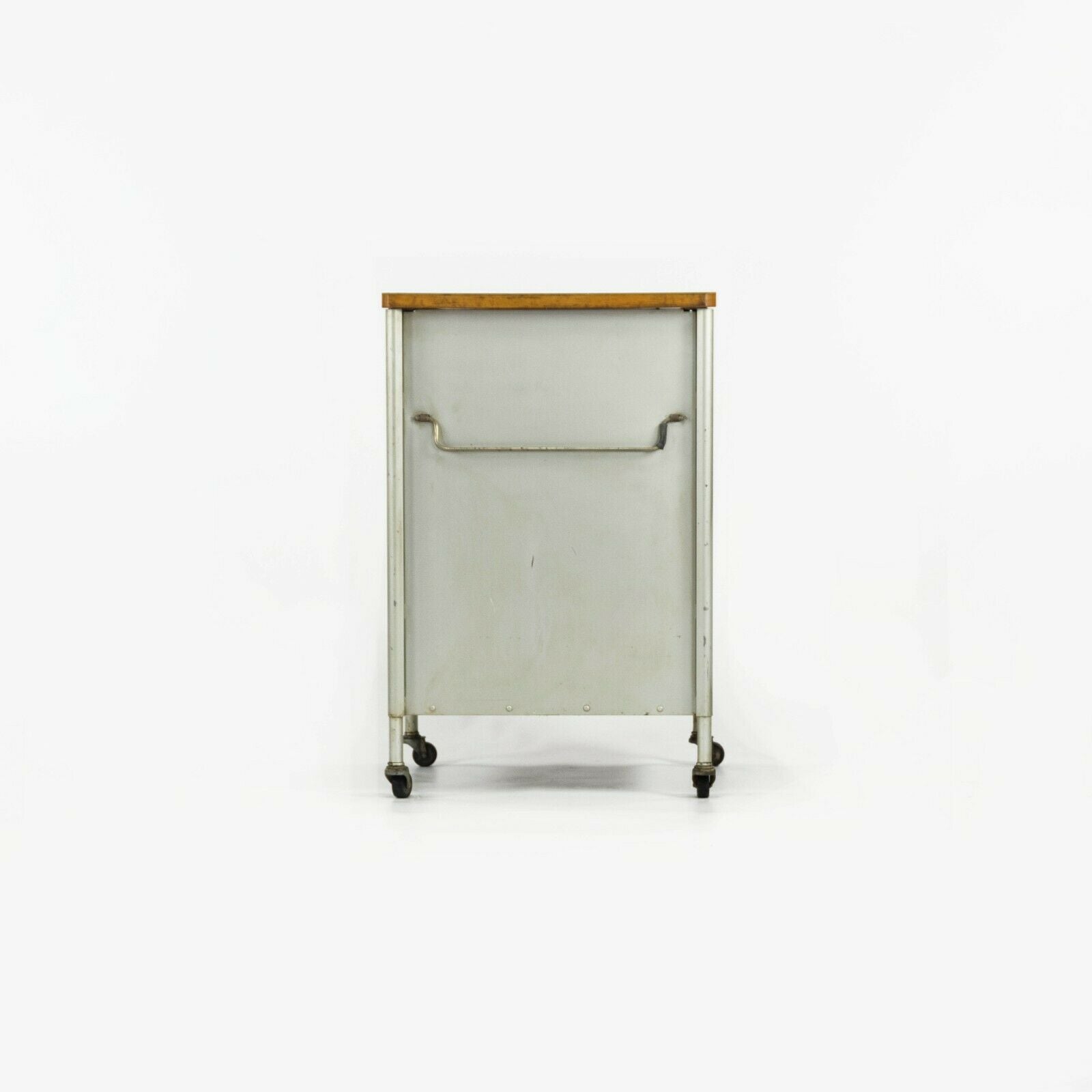 1955 Raymond Loewy for Hill Rom Co Rolling Bar / Utility Cart / Bedside Cabinet