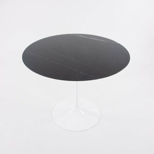 SOLD 2021 Eero Saarinen for Knoll Tulip 35 in Dining Table w/ Satin Black Marble Top