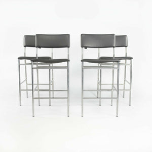 2012 Martin Visser for Spectrum SB07 Counter Height Stool in Leather & Stainless 12 Available