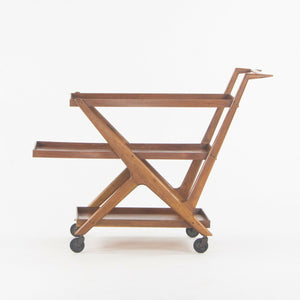 SOLD 1950s Italian Modern Cesare Lacca Bar Cart Serving Tea 3-Tier Walnut Ico Parisi