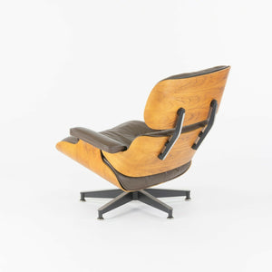 SOLD 1980s Herman Miller Eames Lounge Chair and Ottoman 670 and 671 Brown Leather