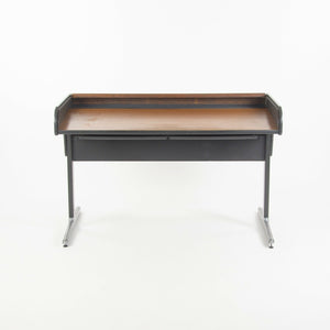 SOLD 1970s George Nelson for Herman Miller Action Office Roll Top Desk w/ Dark Oak