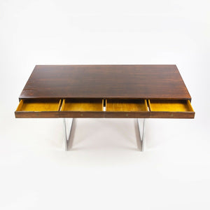 1959 4-Drawer Bodil Kjaer Desk for E. Pedersen & Son Brazilian Rosewood Made in Denmark