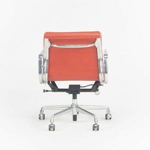 SOLD Herman Miller Eames Aluminum Group Soft Pad Management Chair Red Edelman Leather